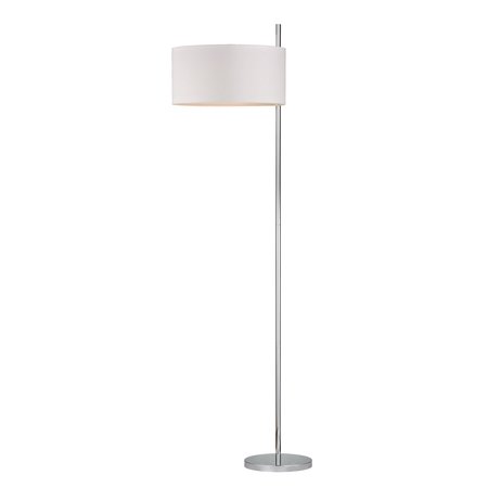 ELK HOME Attwood 64'' High 1-Light Floor Lamp, Polished Nickel D2473
